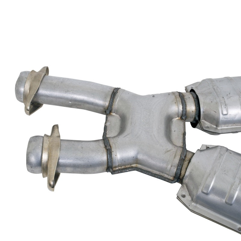 BBK 94-95 Mustang 5.0 High Flow X Pipe With Catalytic Converters - 2-1/2 - Black Ops Auto Works