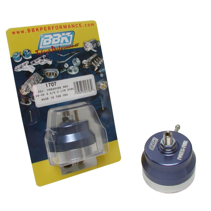 BBK 94-98 Mustang 5.0 / 4.6 Adjustable Fuel Pressure Regulator - Black Ops Auto Works
