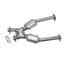 Load image into Gallery viewer, BBK 96-04 Mustang 4.6 GT / Cobra Short Mid X Pipe w Catalytic Converters 2-1/2 For Long Tube Headers - Black Ops Auto Works