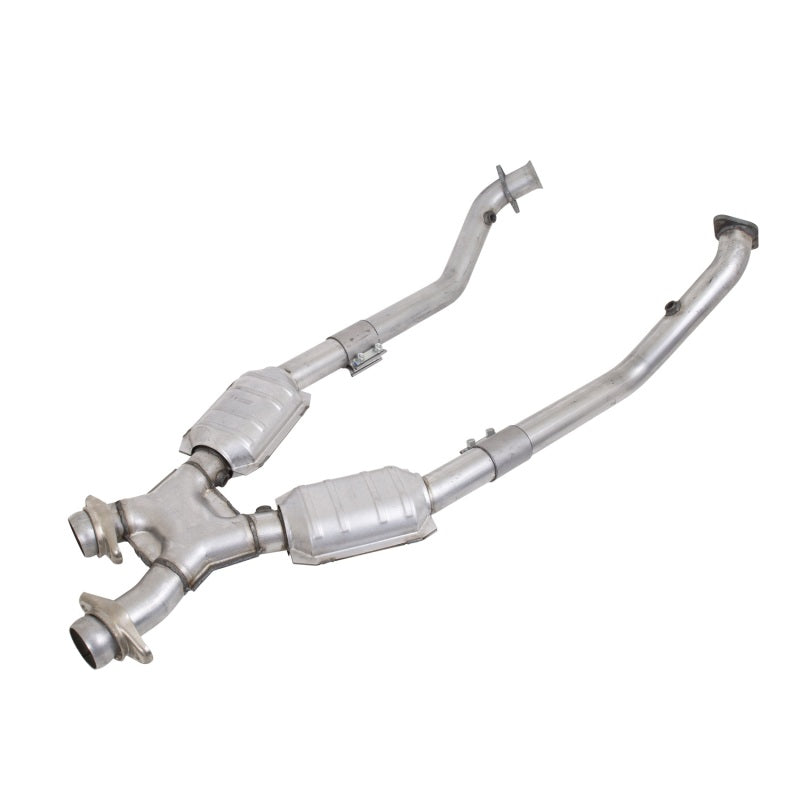 BBK 99-04 Mustang 4.6 GT / Cobra High Flow X Pipe With Catalytic Converters - 2-1/2 - Black Ops Auto Works