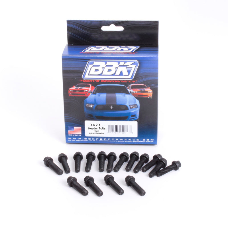 BBK Ford Modular 4.6 / 5.4 Exhaust Header Bolts 8mm 1.25 x 30mm (16) - BBK 1624