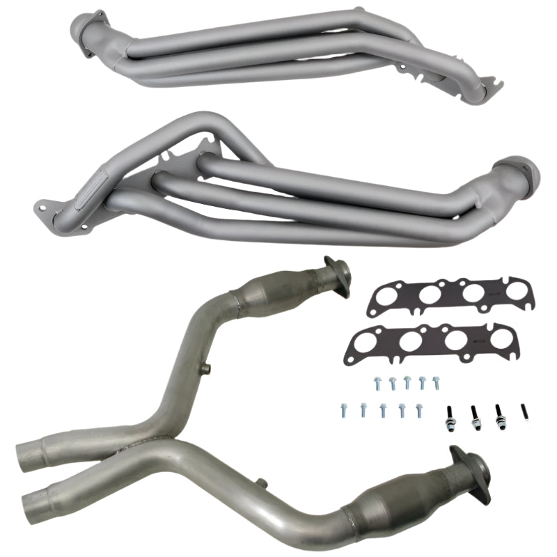 BBK 11-14 Ford Mustang GT 1-3/4 Long Tube Headers w/High Flow Catted X-Pipe (Ti Ceramic) - BBK 16331