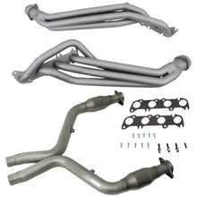 Load image into Gallery viewer, BBK 11-14 Ford Mustang GT 1-3/4 Long Tube Headers w/High Flow Catted X-Pipe (Ti Ceramic) - BBK 16331