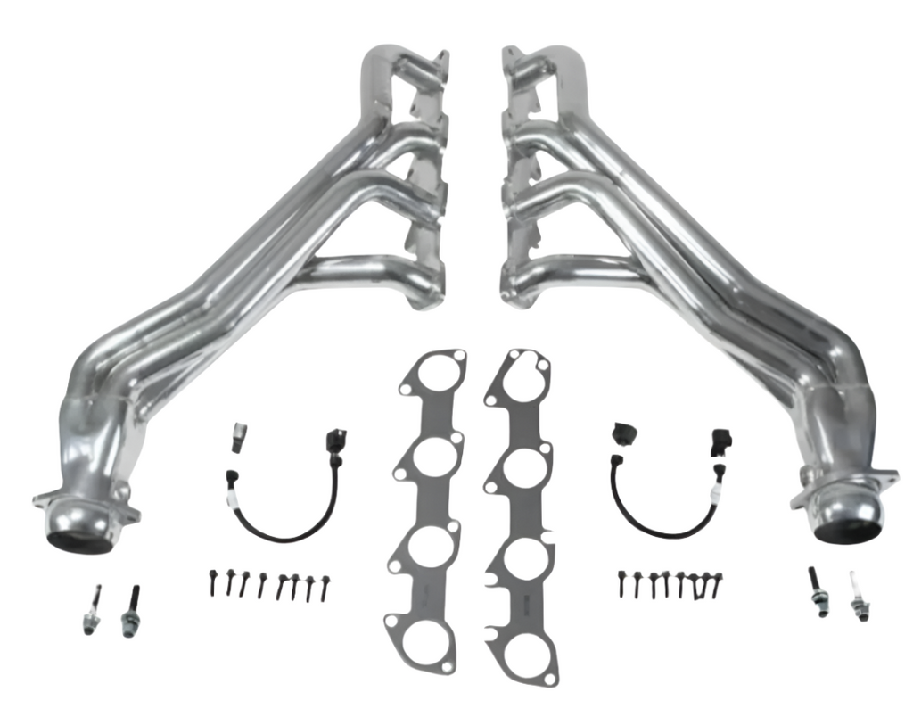 BBK 05-08 Dodge 5.7 Hemi (Car) Long Tube Headers w/High Flow Catted Mid Pipe (Silver Ceramic) - BBK 16473
