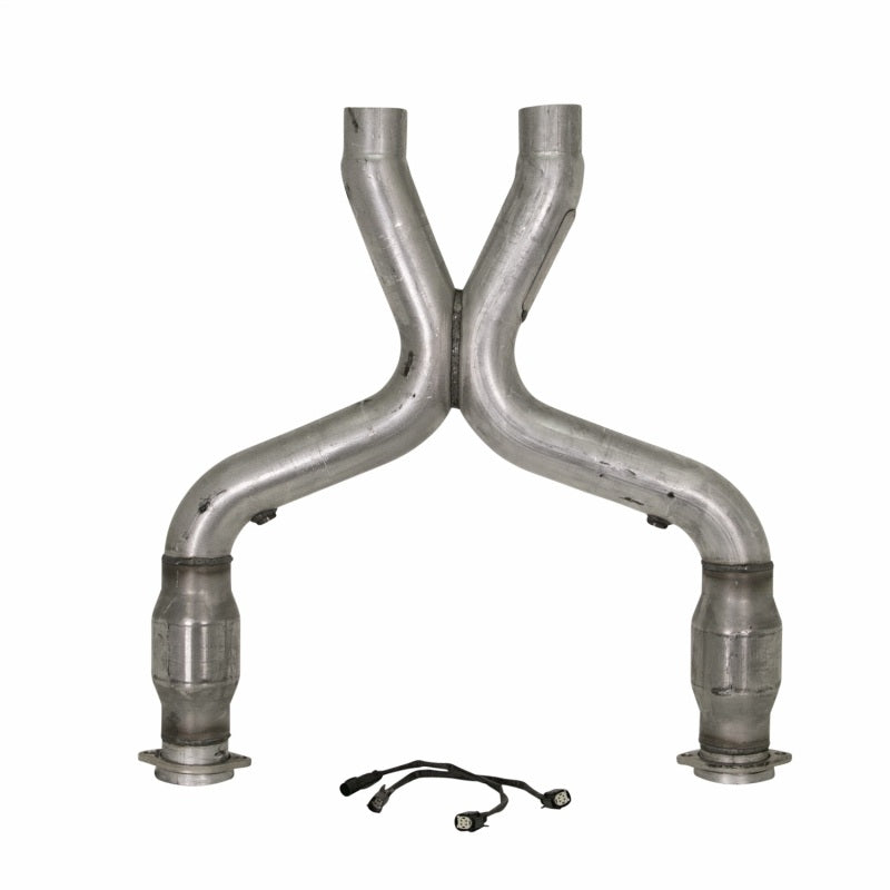 Mustang 5.0 Short Mid X Pipe W/ Catalytic Converters 3.0 For BBK Long Tube Headers 2011-2014 - BBK 1658