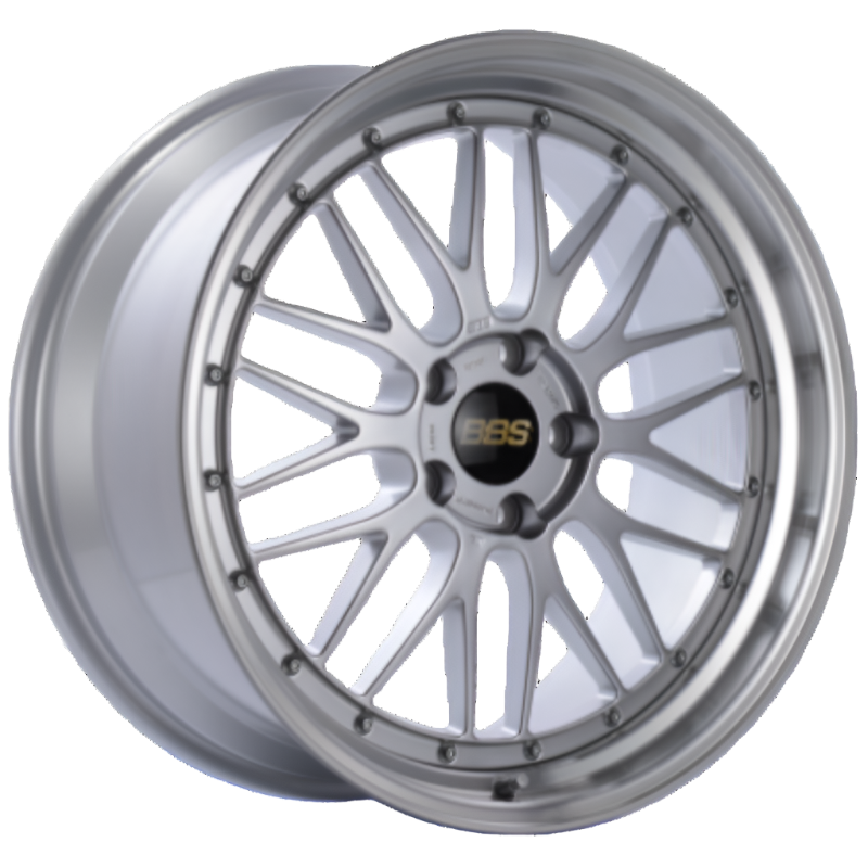 BBS LM 19x11 5x112 ET35 Diamond Silver Center Diamond Cut Lip Wheel - 82mm PFS Required - BBS LM294DSPK