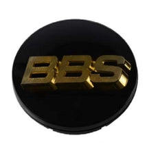Load image into Gallery viewer, BBS Center Cap 56mm Black/Gold (56.24.012) - Black Ops Auto Works