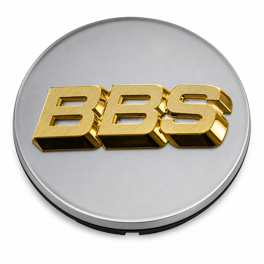 Genuine BBS 70.6mm White Gold 4-tab center cap 56.24.173 replacement wheel cap
