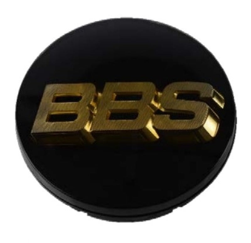 BBS Center Cap 70.6mm Black/Gold (3-tab) (56.24.080) - Black Ops Auto Works