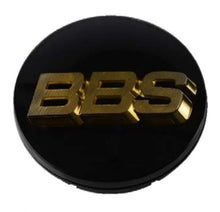 Load image into Gallery viewer, BBS Center Cap 70.6mm Black/Gold (3-tab) (56.24.080) - Black Ops Auto Works