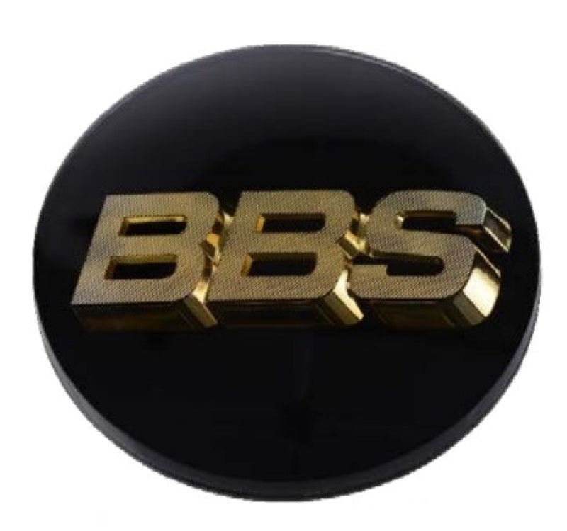 BBS Center Cap 70.6mm Black/Gold (4-tab) (56.24.120) - Black Ops Auto Works