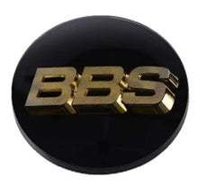 Load image into Gallery viewer, BBS Center Cap 70.6mm Black/Gold (4-tab) (56.24.120) - Black Ops Auto Works