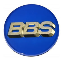 Load image into Gallery viewer, BBS Center Cap 70.6mm Blue/Gold (4-Tab) - Black Ops Auto Works