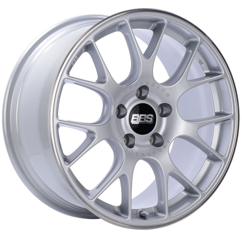 BBS CH-R 18x8.5 5x112 ET38 Brilliant Silver Polished Rim Protector Wheel -82mm PFS/Clip Required - Black Ops Auto Works