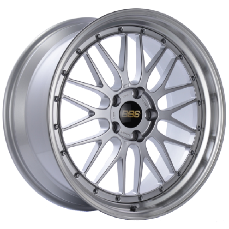 BBS BBS LM 18x10 5x114.3 ET20 Diamond Silver Center Diamond Cut Lip Wheel - 82mm PFS/Clip Required