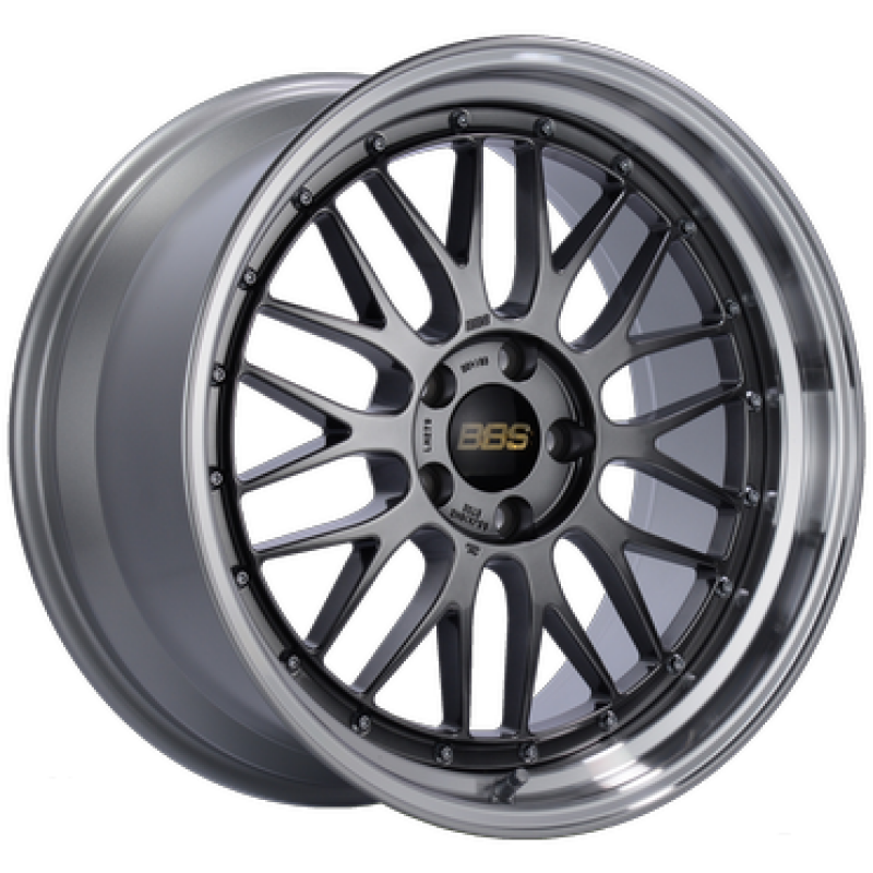 BBS BBS LM 18x10 - 5x114.3 ET20 - PFS - Diamond Black w/Diamond Cut Machined Lip