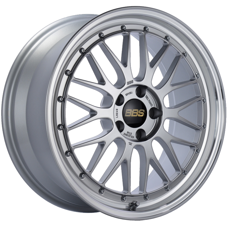 BBS LM 19x8.5 5x112 ET48 Diamond Silver Center Diamond Cut Lip Wheel -82mm PFS/Clip Required - Black Ops Auto Works