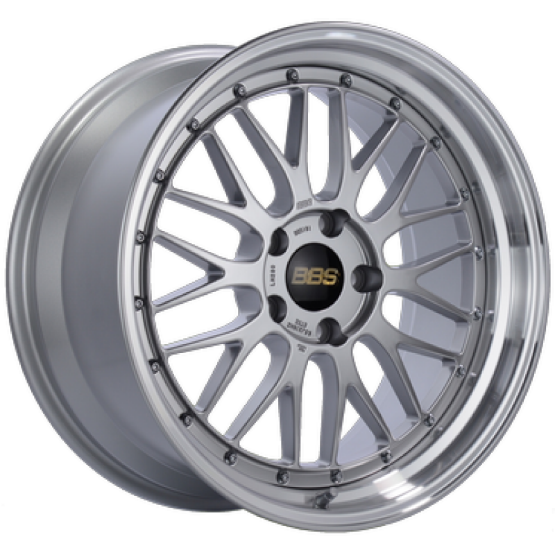 BBS LM 20x9.5 5x112 ET8 Diamond Silver Wheel 67mm PFS/Clip Required BBS BBSLM460DSPK