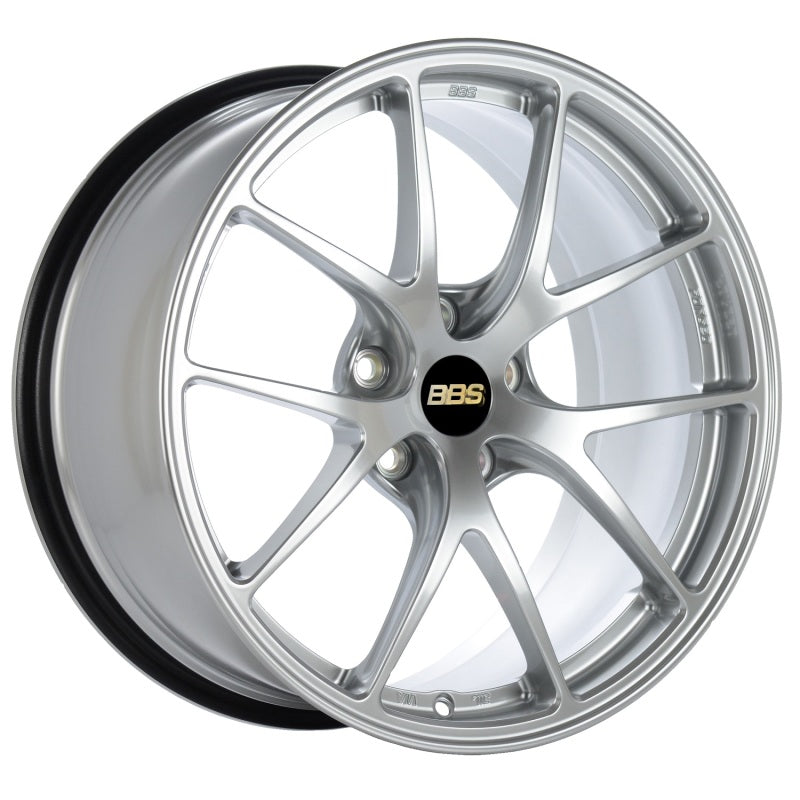 BBS BBS RI-A 18x9.5 5x114.3 ET22 Diamond Silver Wheel -82mm PFS/Clip Required