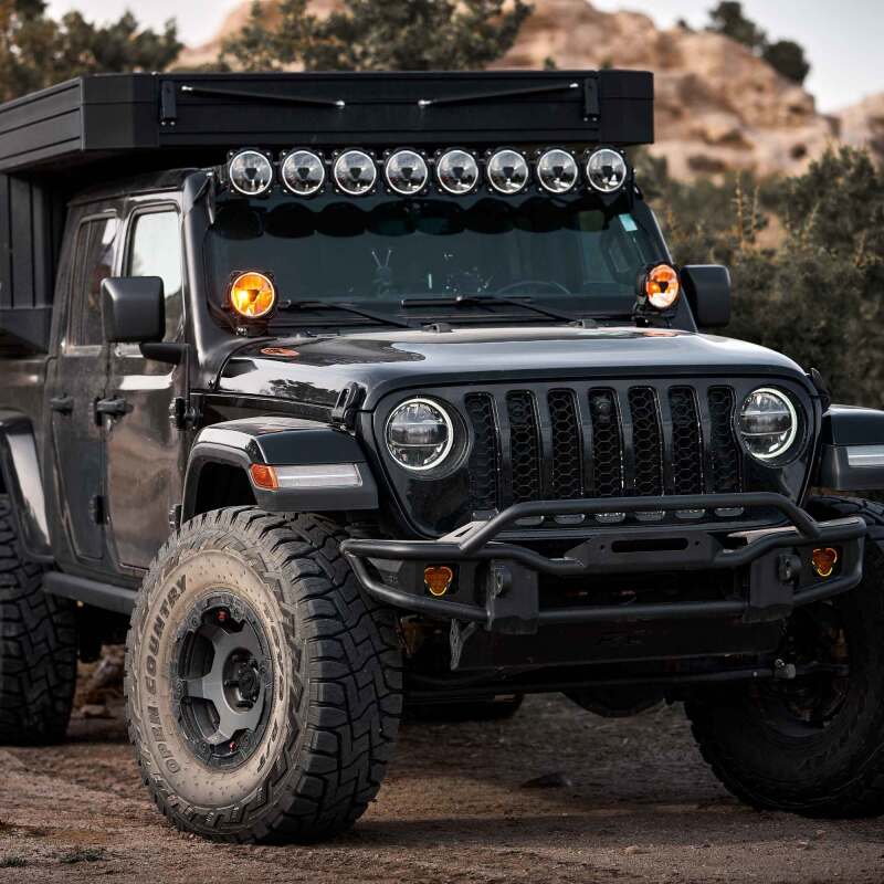 KCL91403-KC HiLiTES Gravity Titan LED 6in. - Pair Pack (Wide-40 Beam)-Light Bars & Cubes-KC HiLiTES