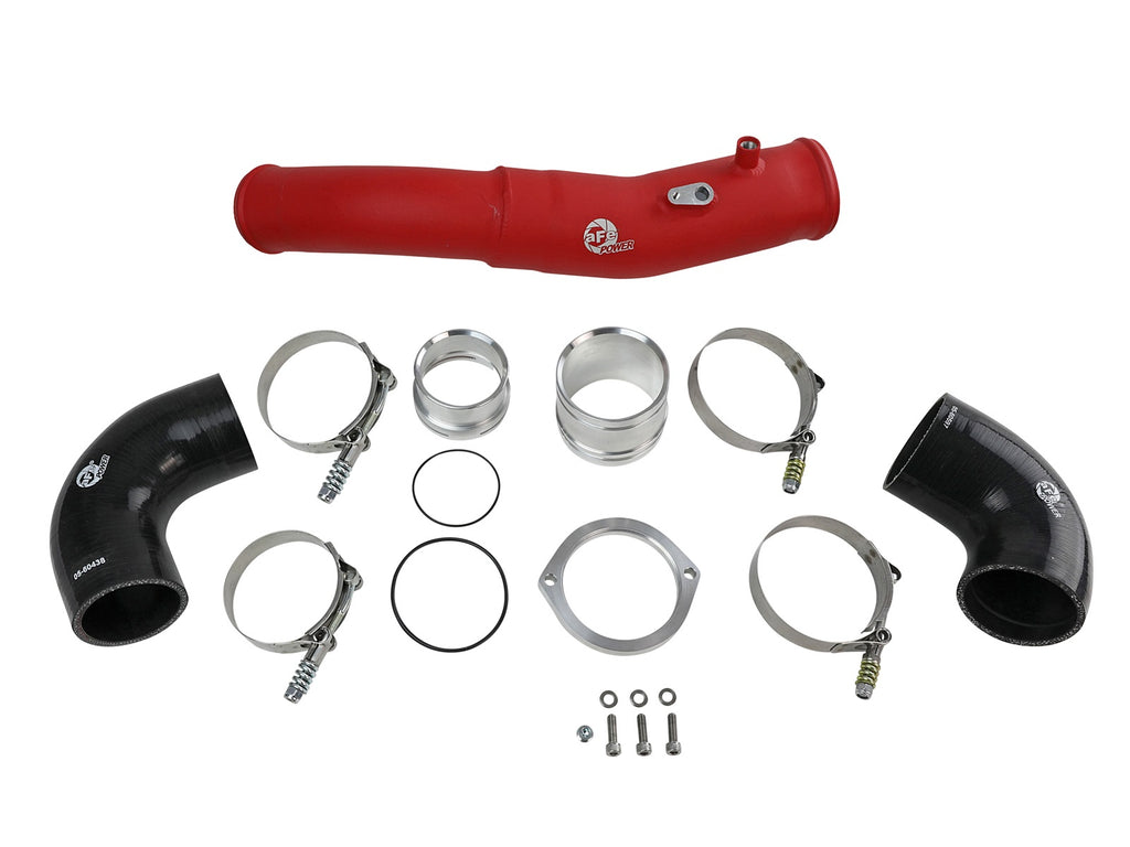 aFe aFe 2020 Toyota Supra 3.0L 3in Red Intercooler Tube - Hot