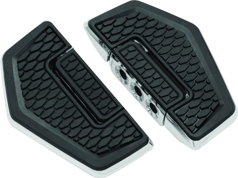 KUR5908-Kuryakyn Hex Folding Mini Board Without Adapter Chrome-Running Boards-Kuryakyn