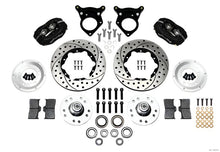 Load image into Gallery viewer, WIL140-11018-D-Wilwood Forged Dynalite Front Kit 11.00in Drilled 87-93 Mustang 5 Lug-Big Brake Kits-Wilwood
