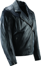 Load image into Gallery viewer, RIV094369-River Road Ironclad Classic Leather Jacket Black - Small-Jackets - Leather-River Road