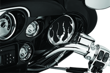 Load image into Gallery viewer, KUR3788-Kuryakyn Flame Speaker Grills Chrome-Exterior Trim-Kuryakyn