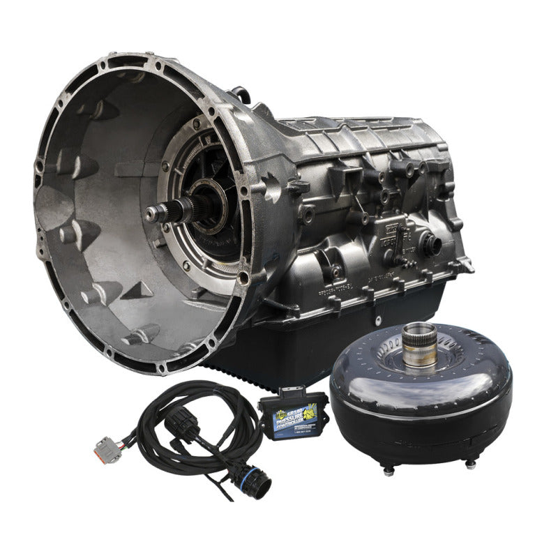 BD Diesel Stage 4 6R140 transmission exploded view showing upgraded clutches and valve body