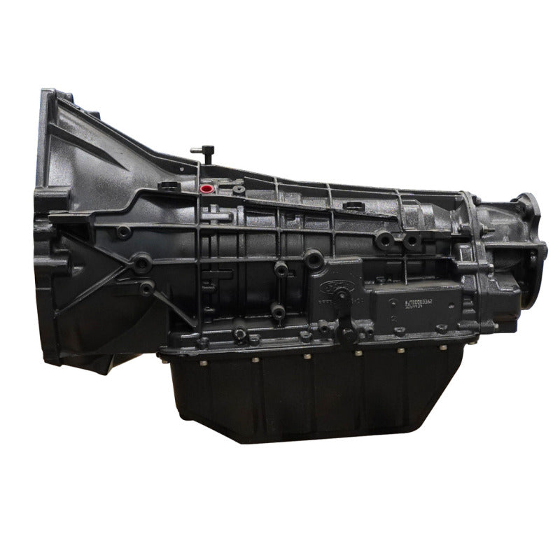 BD Diesel 1064434SM RoadMaster 4R100 transmission, side profile with deep sump pan
