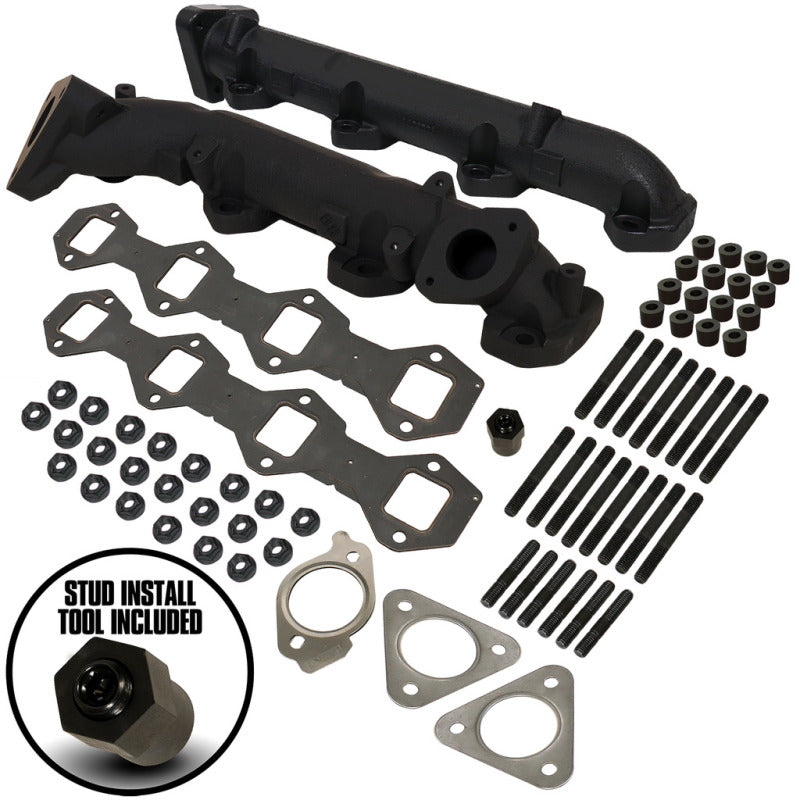 BD Diesel Exhaust Manifold Kit - Ford 2015-2019 F250 6.7L PowerStroke - Black Ops Auto Works