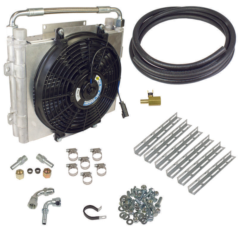 BD Diesel Xtrude Double Stacked Transmission Cooler Kit - Universial 1/2in Tubing - Black Ops Auto Works