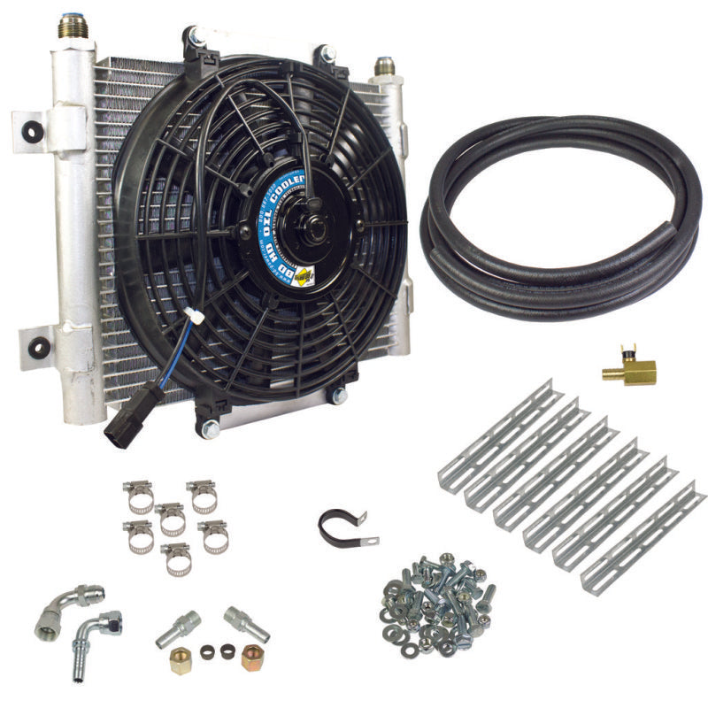 BD Diesel Xtruded Trans Oil Cooler - 1/2 inch Cooler Lines - Black Ops Auto Works