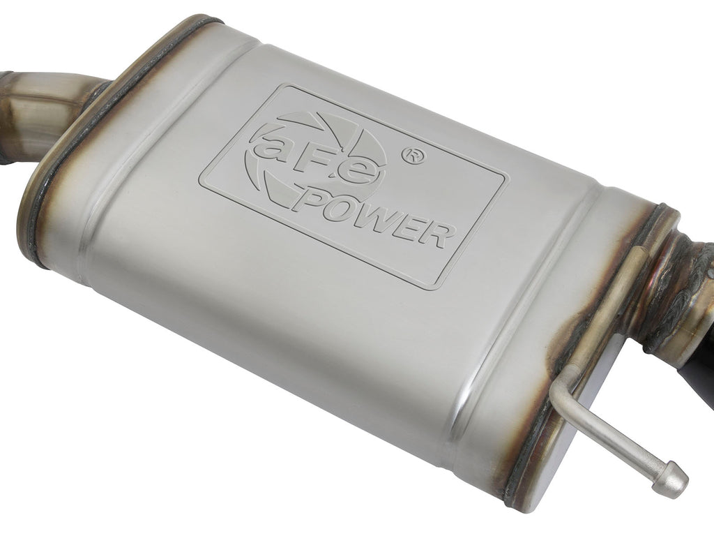 aFe aFe MACHForce XP 2.5in 409 Stainless Axle Back Exhaust w/ Black Tips 15-17 Ford Mustang I4-2.3L (t)