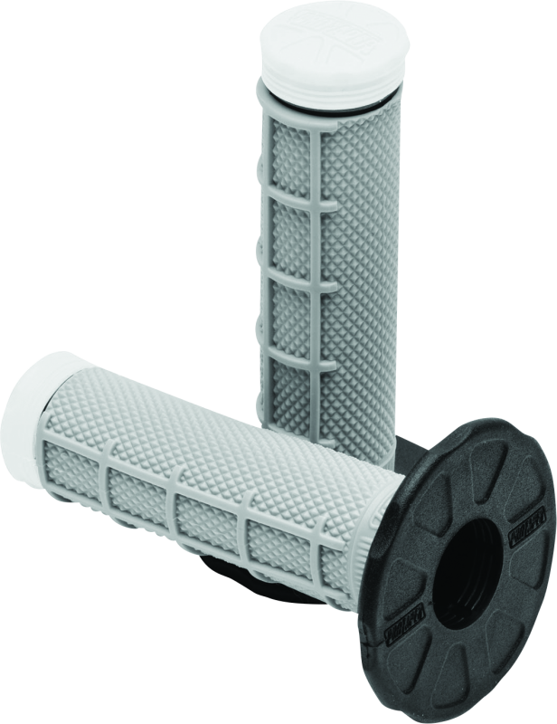 PTR024865-ProTaper Tri Density MX 1/2 Waffle Grips - White-Grips-ProTaper