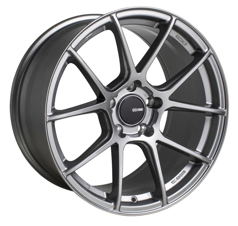 ENK522-880-4445GR-Enkei TS-V 18x8 5x112 45mm Offset 72.6mm Bore Storm Grey Wheel-Wheels - Cast-Enkei