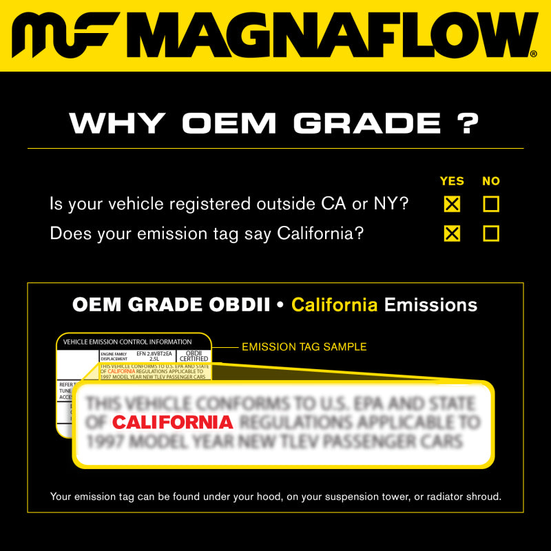 MagnaFlow Conv DF 05-10 Odyssey Front Manifold-Catalytic Converter Direct Fit-Magnaflow