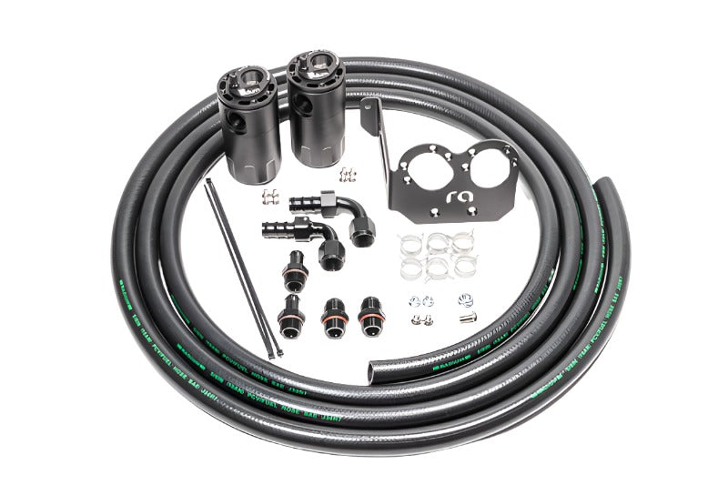 RAD20-0329-FL-Radium Engineering Dual Catch Can Kit S197 Shelby Gt500 Fluid Lock-Oil Catch Cans-Radium Engineering