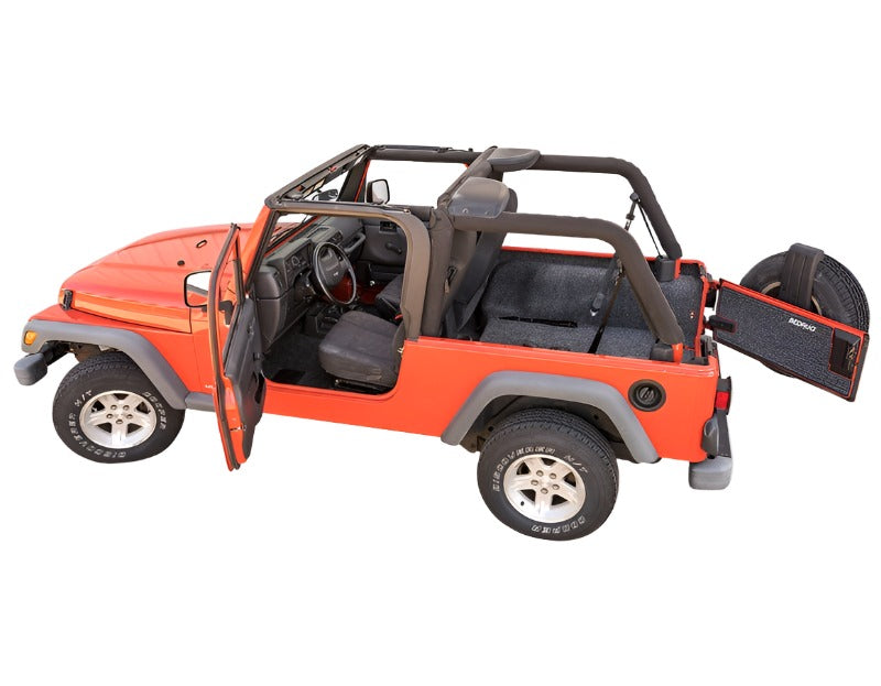 BedRug 03-06 Jeep LJ Unlimited Rear 4pc Cargo Kit (Incl Tailgate & Tub Liner) - Black Ops Auto Works