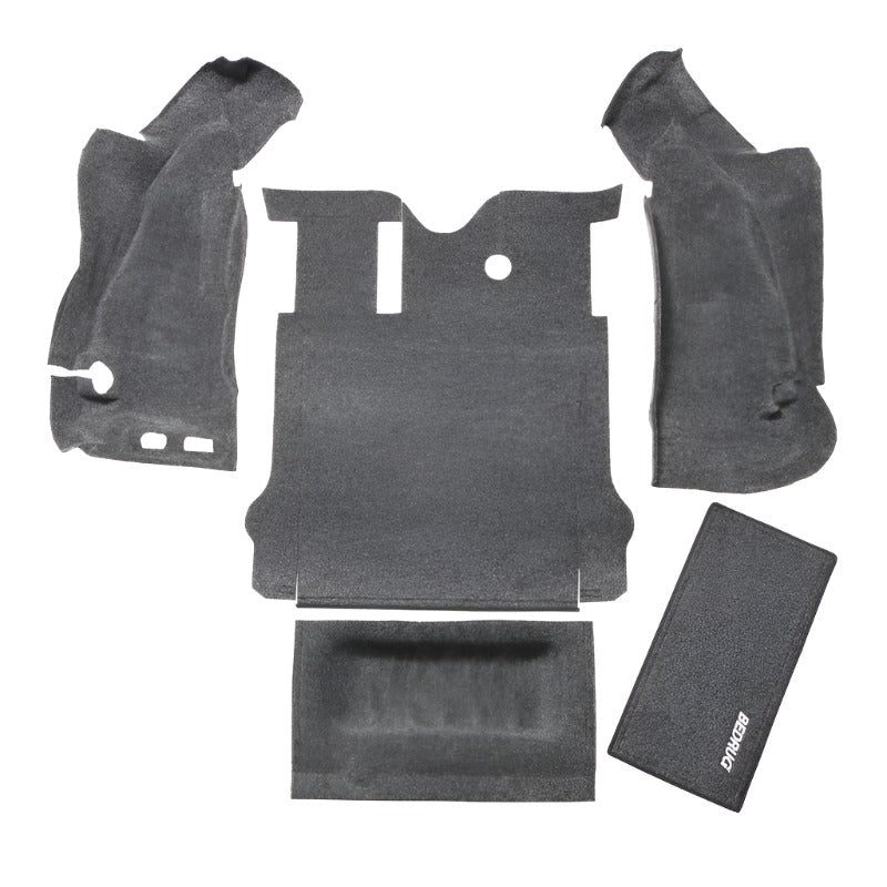BedRug 07-10 Jeep JK 2Dr Rear 5pc Cargo Kit (Incl Tailgate & Tub Liner) - Black Ops Auto Works