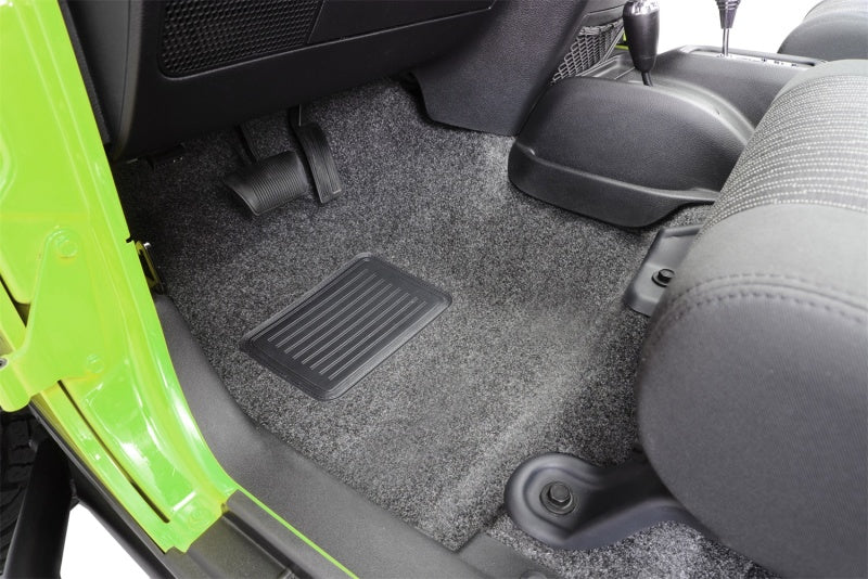 BedRug 07-16 Jeep JK Unlimited 4Dr Front 4pc Floor Kit (Incl Heat Shields) - Black Ops Auto Works