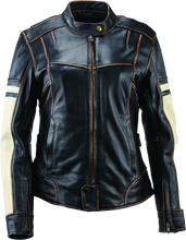 Load image into Gallery viewer, RIV094388-River Road Dame Vintage Leather Jacket Black Womens - Small-Jackets - Leather-River Road