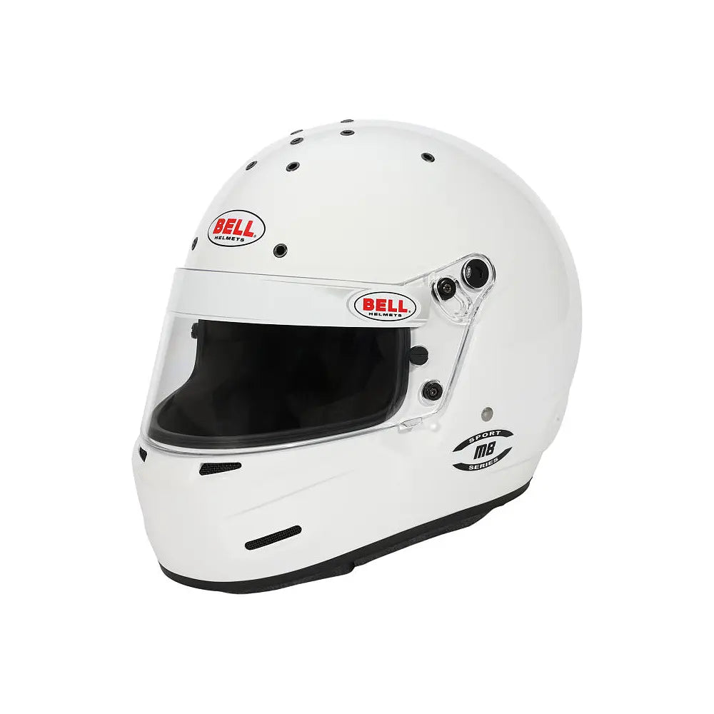 Bell M8 Sport White Racing Helmet – 60–61 cm, Snell SA2025