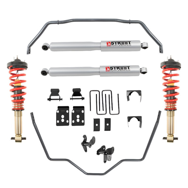 Belltech 2021+ Ford F-150 2WD 0-3in Front 5.5in Rear Complete Lower Kit with SP Shocks-Suspension Packages-Belltech-722439011630-