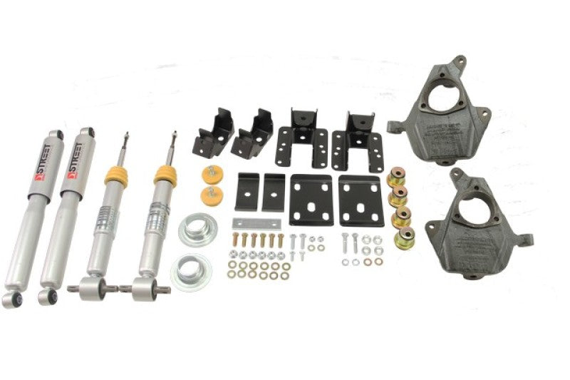 Belltech LOWERING KIT 14 Chev/GM Silverado/Sierra All Cabs 2WD 3in to 4in Front/7in Rear with Shocks - Black Ops Auto Works