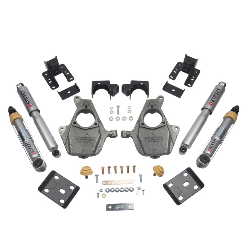 Belltech LOWERING KIT 16.5-17 Chevy Silverado All Cab 2WD 3-4F / 5-6R - Black Ops Auto Works