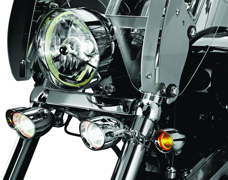 KUR4023-Kuryakyn P-Clamp 1-1/8in-1-1/4in P-Clamp Black-Handlebars-Kuryakyn