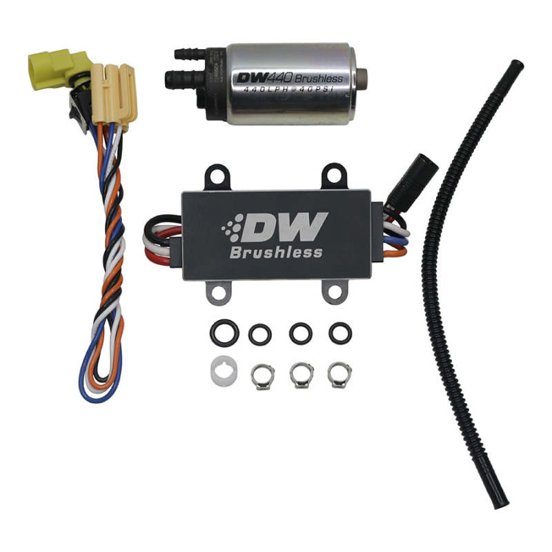 DWK9-442-C102-0911-DeatschWerks DW440 440lph Brushless Fuel Pump w/+C102 Controller w/ Install Kit 14-19 Chevy Corvette-Fuel Pumps-DeatschWerks