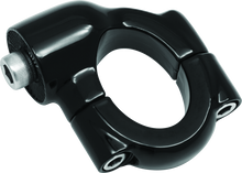 Load image into Gallery viewer, KUR3117-Kuryakyn Side Mount License Plate Holder Clamp Softail Models Gloss Black-License Plate Relocation-Kuryakyn